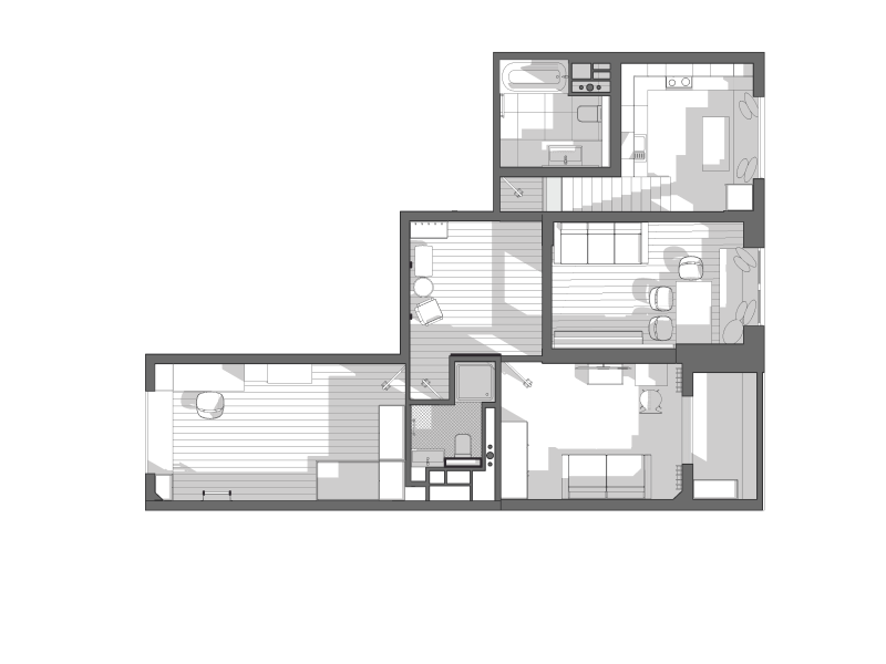 TWO LEVEL APARTMENT