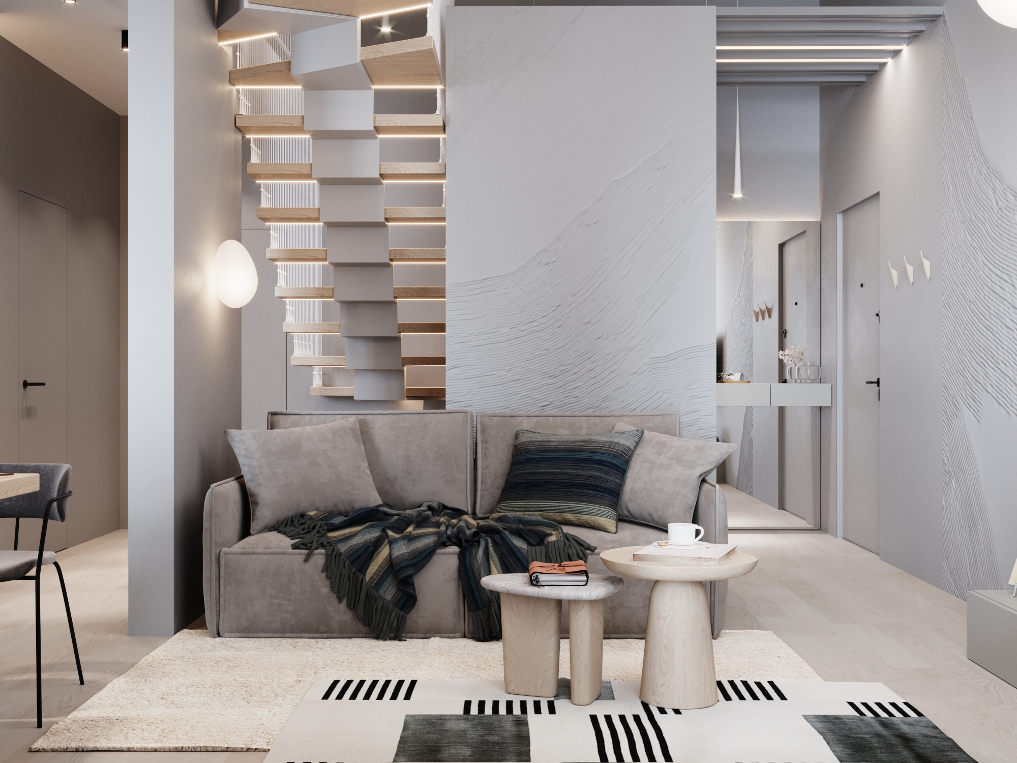 Дизайн квартиры в стиле минимализм FRESH AIR | Проекты Prana - фото 15